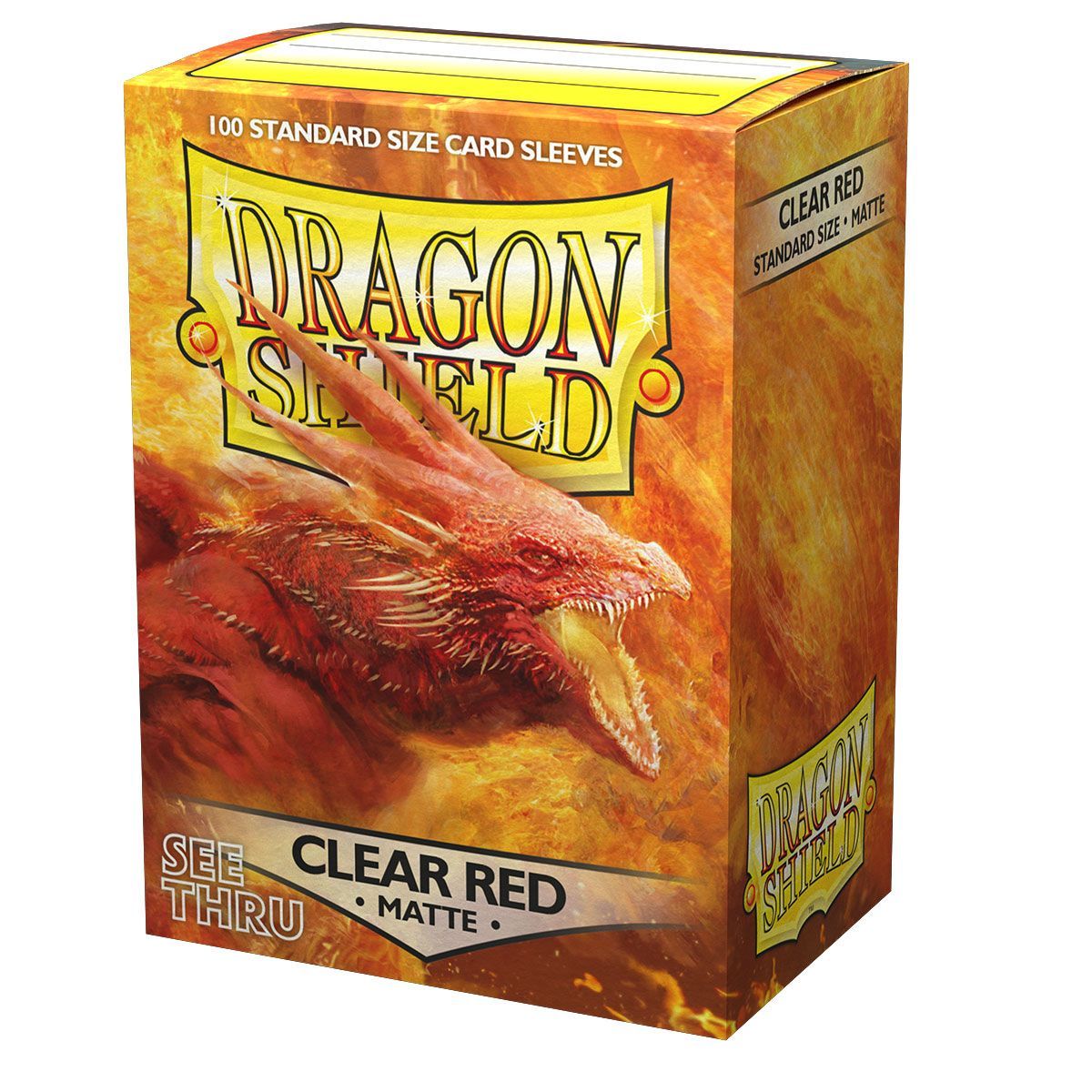 Dragon Shield Sleeves - Matte Clear Red