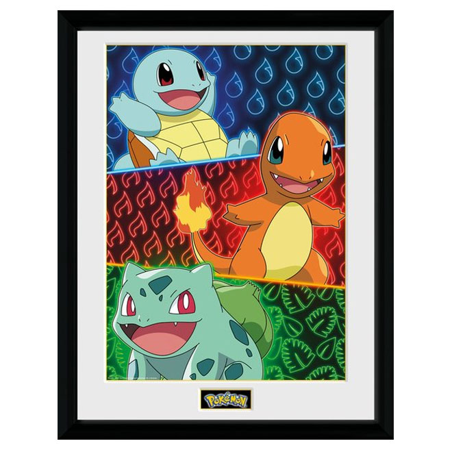 Pokémon Starters Glow Plakat