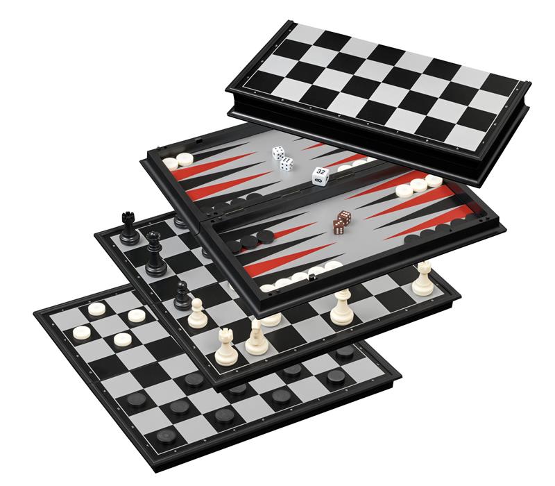 Male-Kabe-Backgammoni komplekt magnetiga