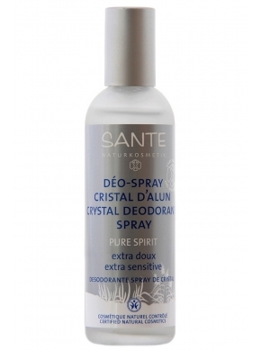 Kristall deodorant-sprei Pure Spirit klaaspudel Sante, 100 ml