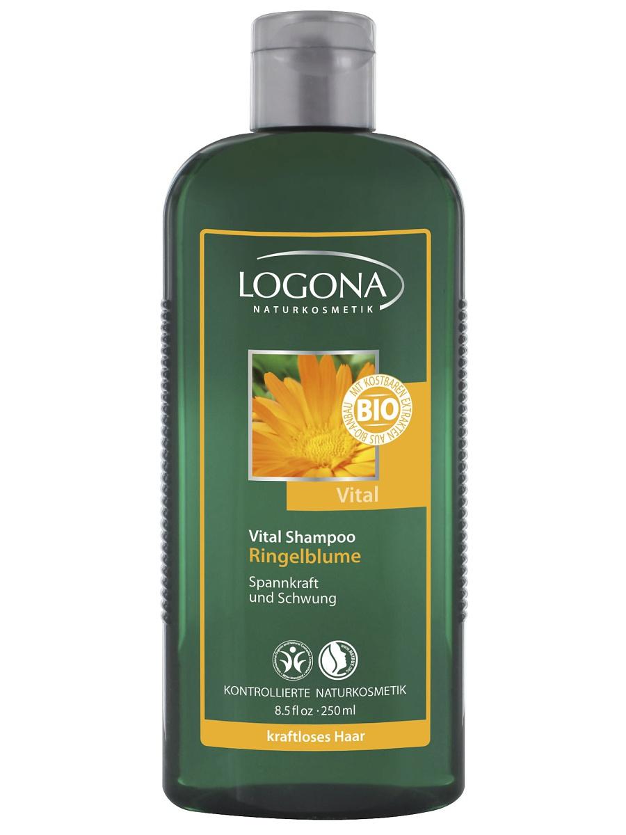 Elujõudu andev šampoon saialillega Logona, 250 ml