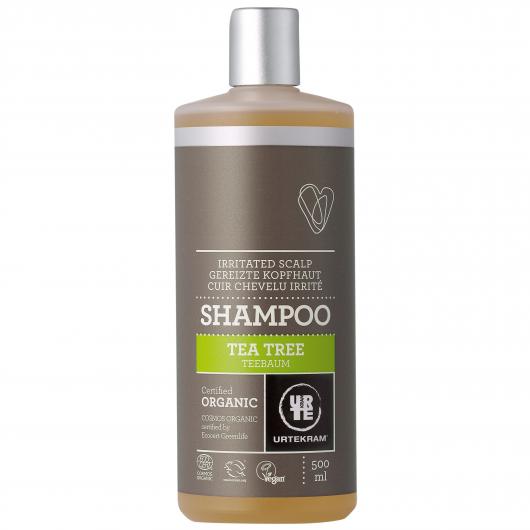 Antibakteriaalne teepuu šampoon Urtekram, 500 ml